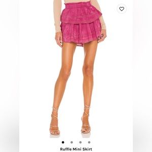 LoveShackFancy Ruffle Mini Skirt